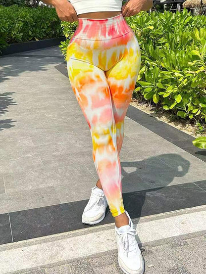 3D Tie Dye Leggings Women Gym Workout Leggings Seamless High Waist Fitness Sports Tights Hip Liftting Stretchy Yoga Pants