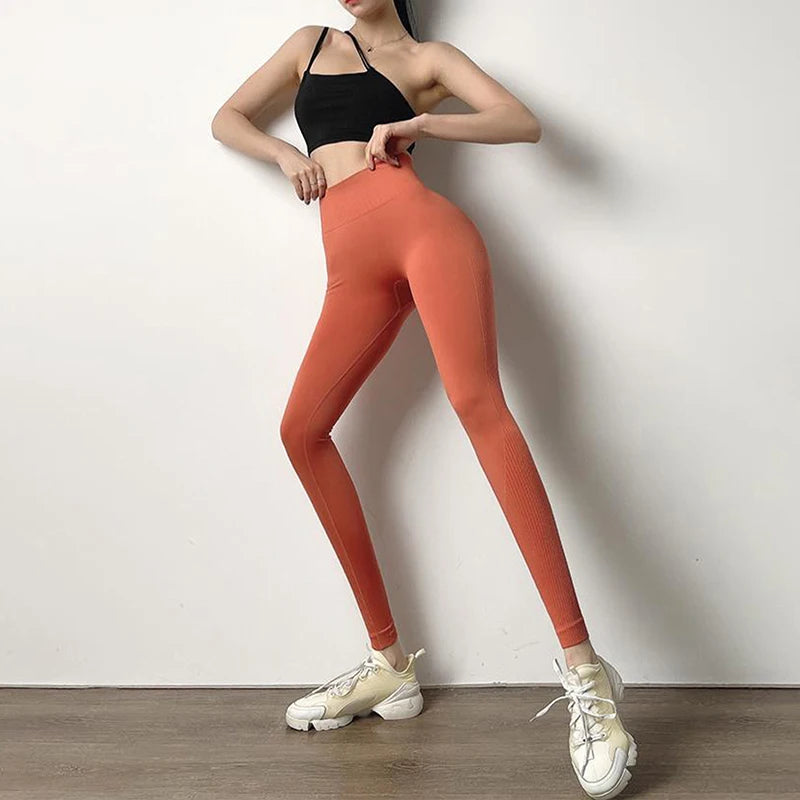 Women's Fitness Leggings Push Up Sport Legging Ladies High Waist Yoga Tights Workout Pants Casual Gym Wear Large Size Leggins