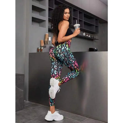 3D Tie Dye Leggings Women Gym Workout Leggings Seamless High Waist Fitness Sports Tights Hip Liftting Stretchy Yoga Pants